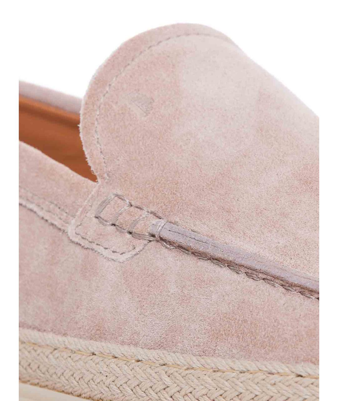 TOD'S Бежевые кожаные лоферы, фото 3