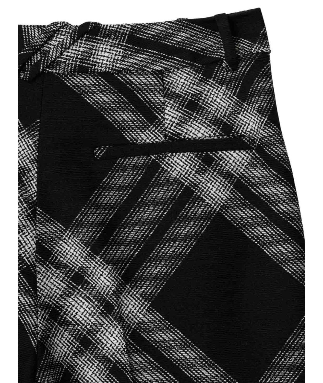 BURBERRY Черные шерстяные брюки широкие, фото 3