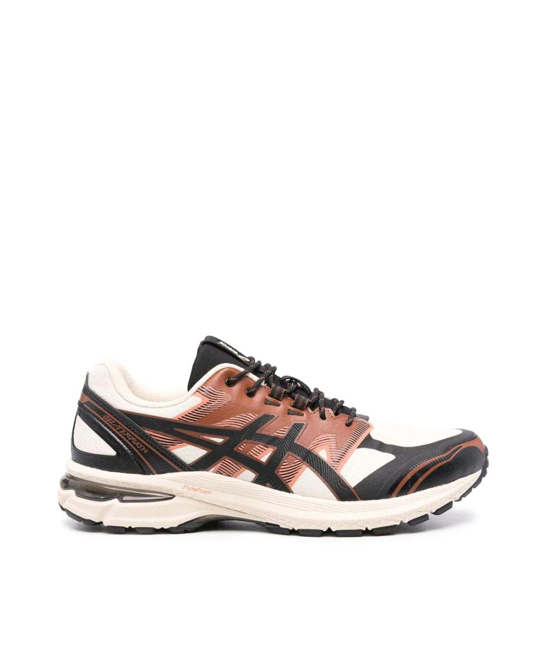 ASICS Белые текстильные низкие кроссовки / кеды, фото 1