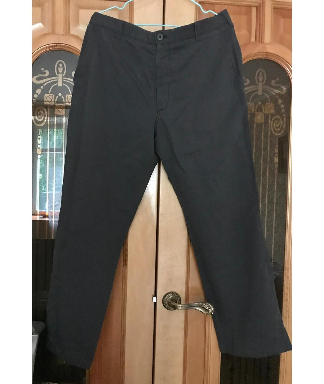 ARMANI COLLEZIONI Антрацитовые вискозные классические брюки, фото 9