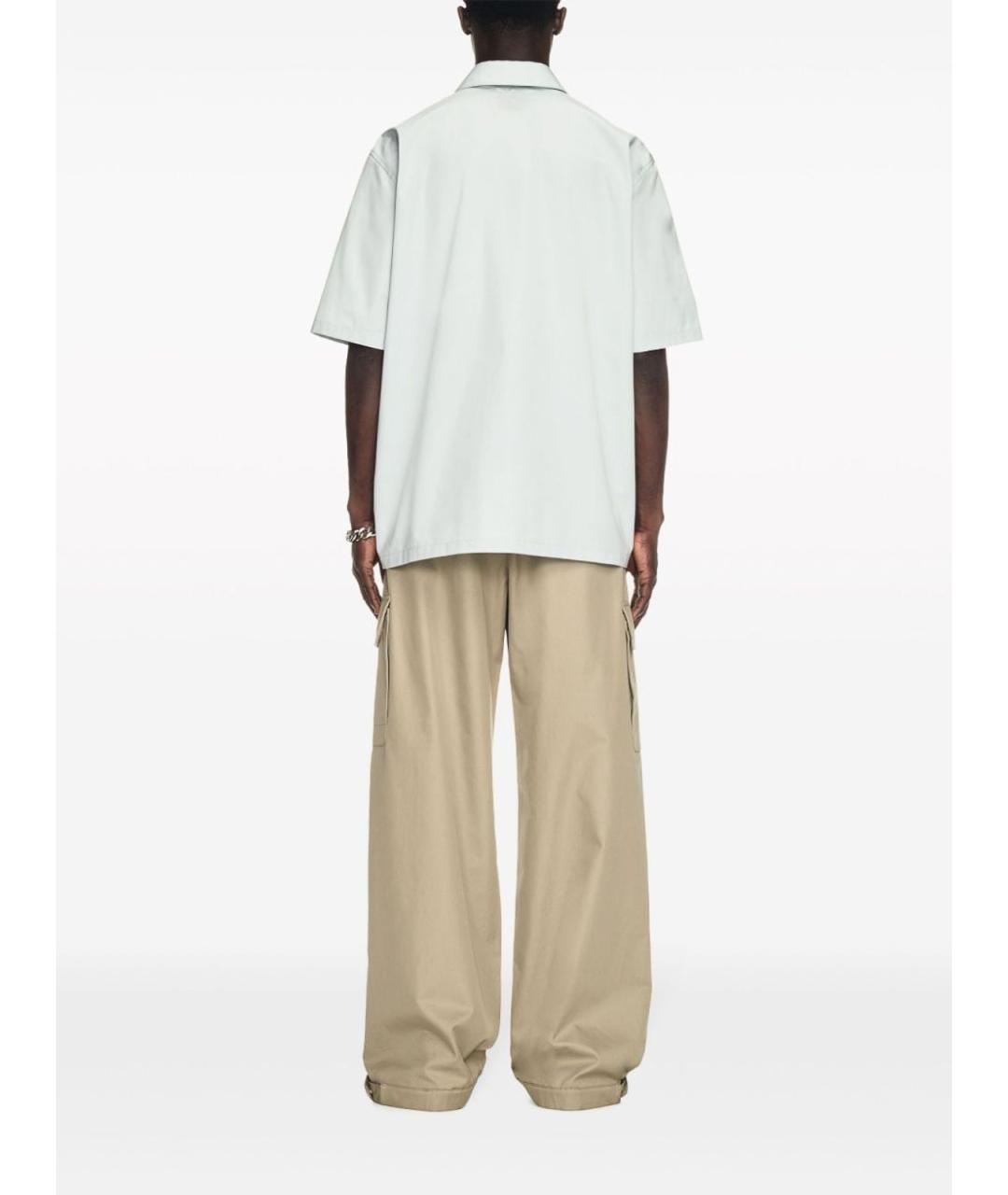OFF-WHITE Бежевые хлопковые повседневные брюки, фото 3