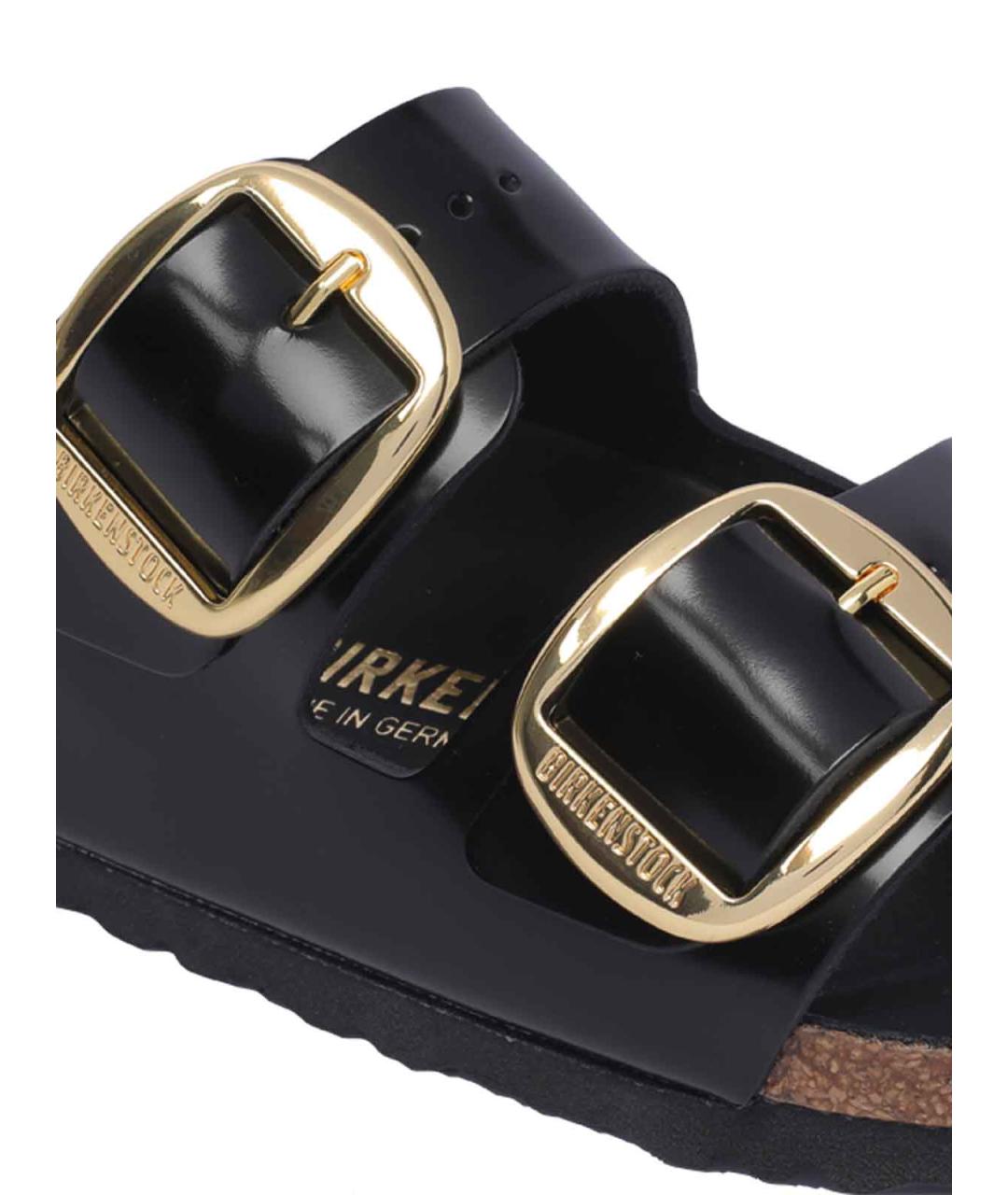 BIRKENSTOCK Черные шлепанцы, фото 4