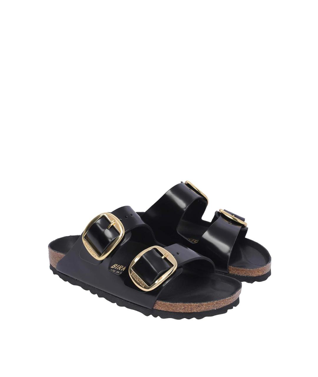 BIRKENSTOCK Черные шлепанцы, фото 2