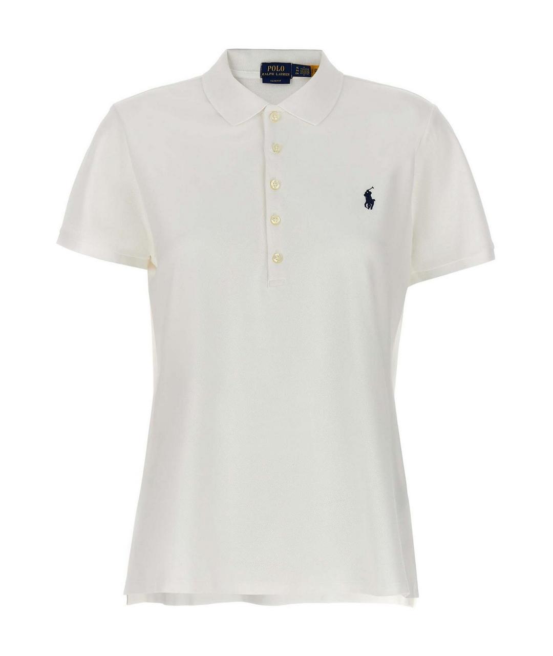 POLO RALPH LAUREN Белая хлопковая футболка, фото 1
