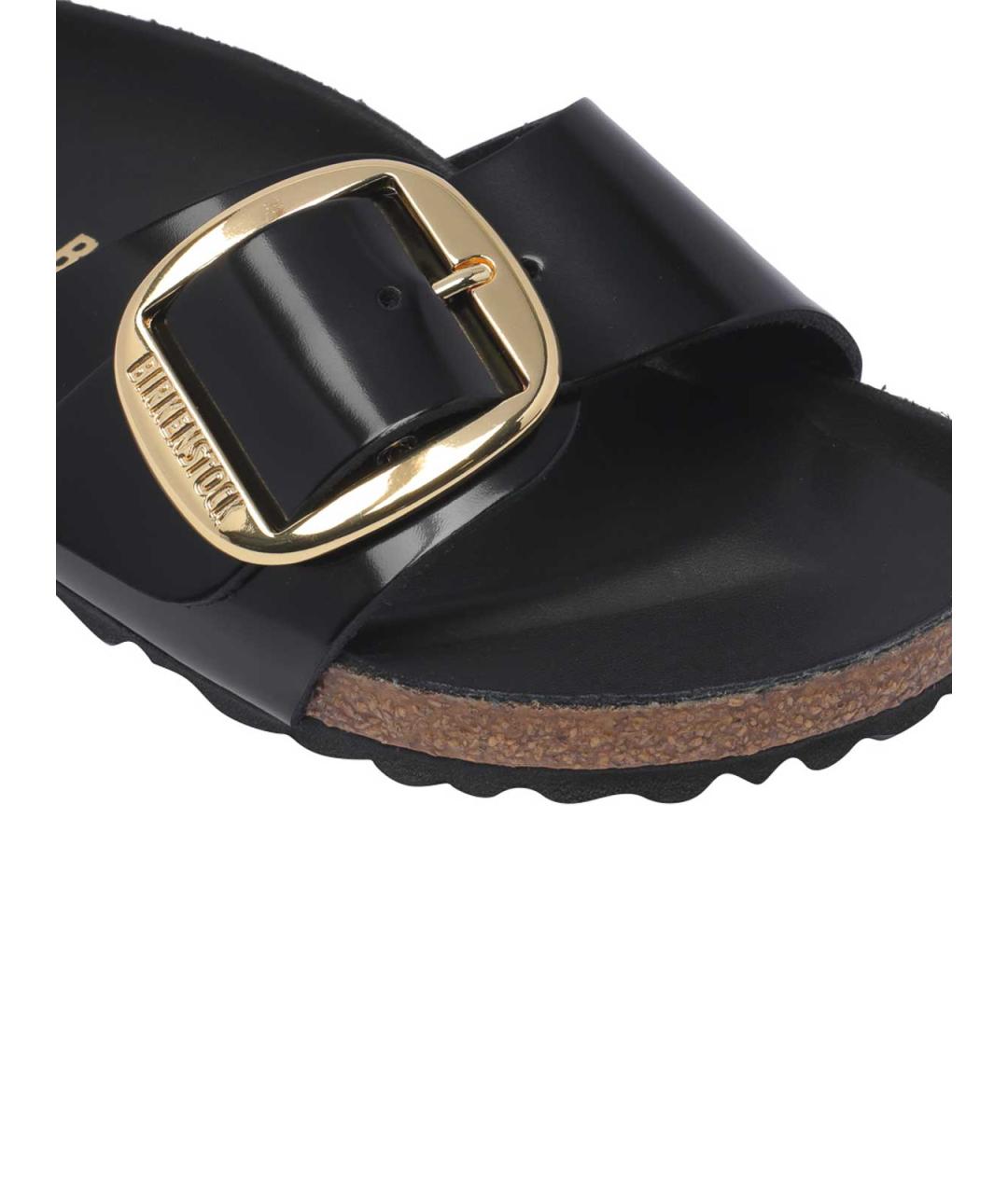 BIRKENSTOCK Черные кожаные сандалии, фото 4