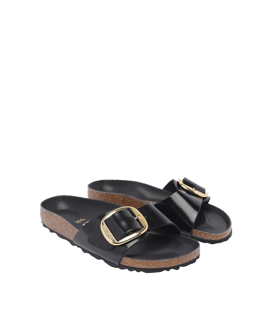 BIRKENSTOCK Черные кожаные сандалии, фото 2