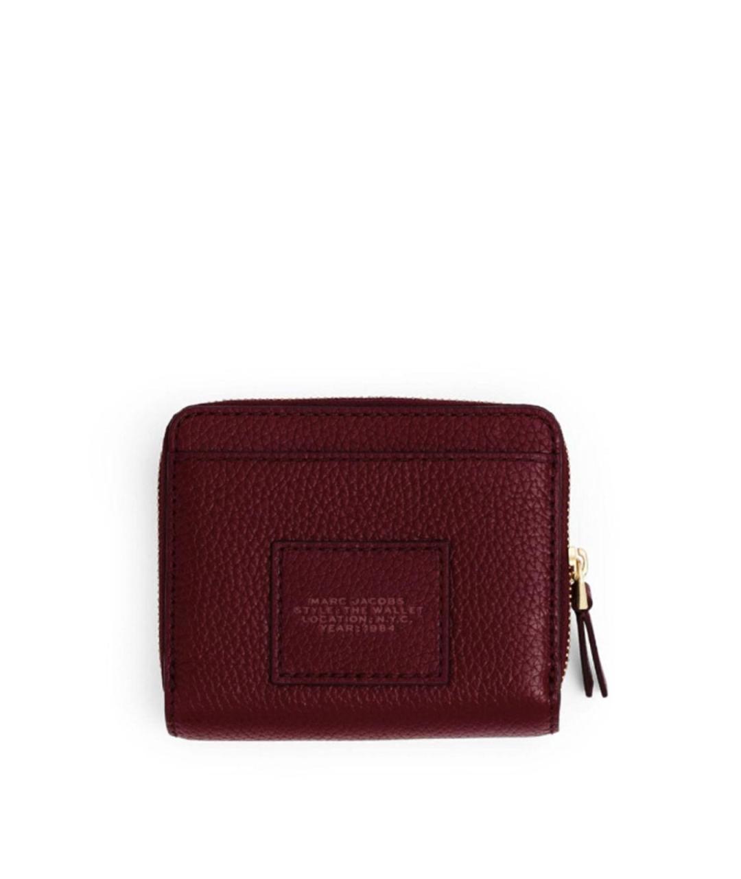 MARC JACOBS Бордовый кожаный кошелек, фото 2