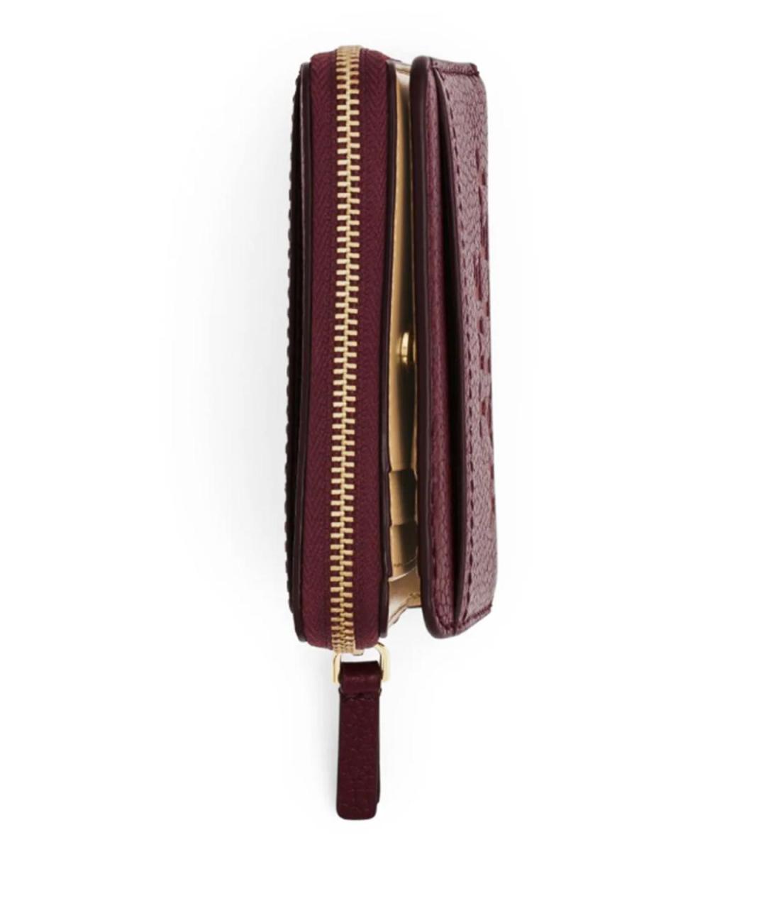 MARC JACOBS Бордовый кожаный кошелек, фото 3