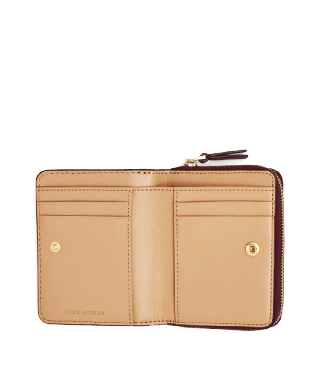 MARC JACOBS Бордовый кожаный кошелек, фото 4