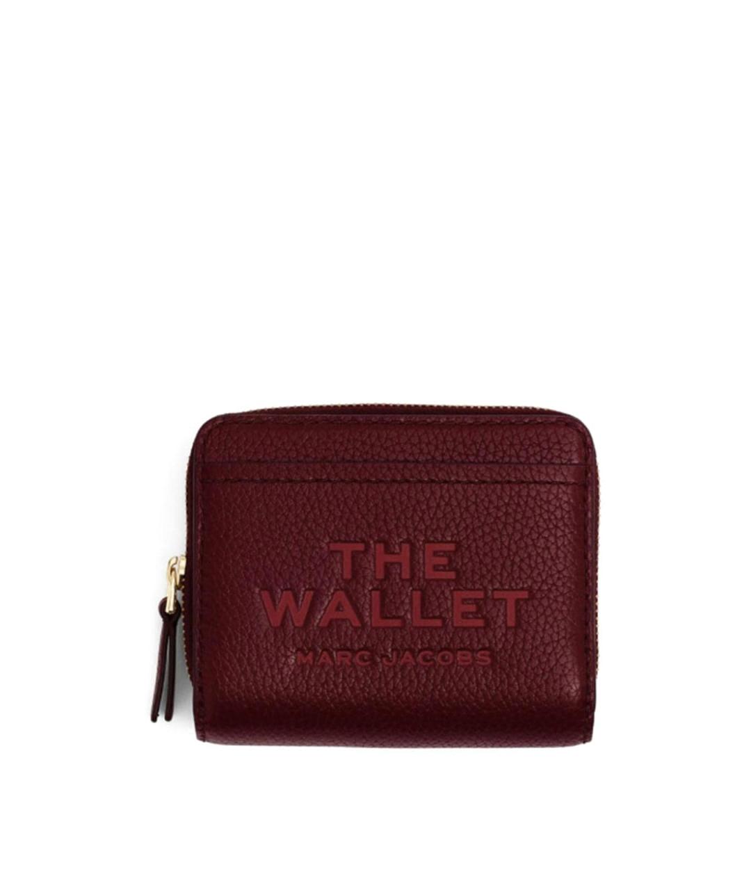 MARC JACOBS Бордовый кожаный кошелек, фото 1