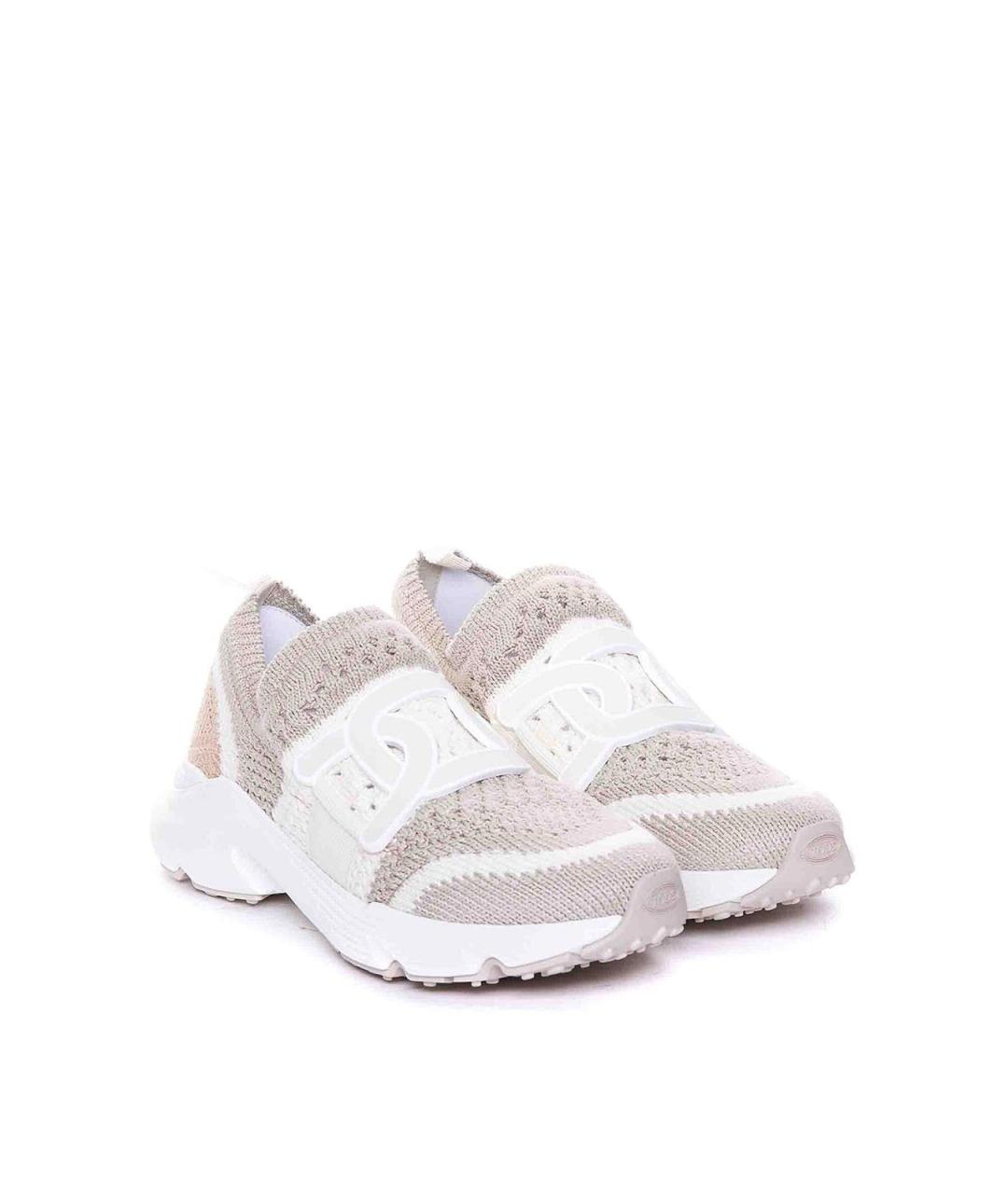 TOD'S Мульти текстильные кроссовки, фото 4