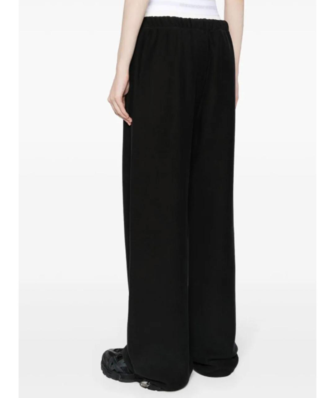 ALEXANDER WANG Черные хлопковые спортивные брюки и шорты, фото 3