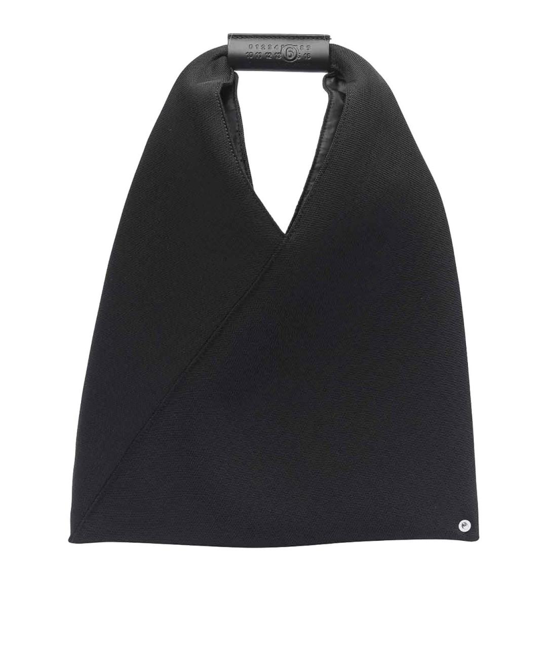 MM6 MAISON MARGIELA Черная синтетическая сумка тоут, фото 1