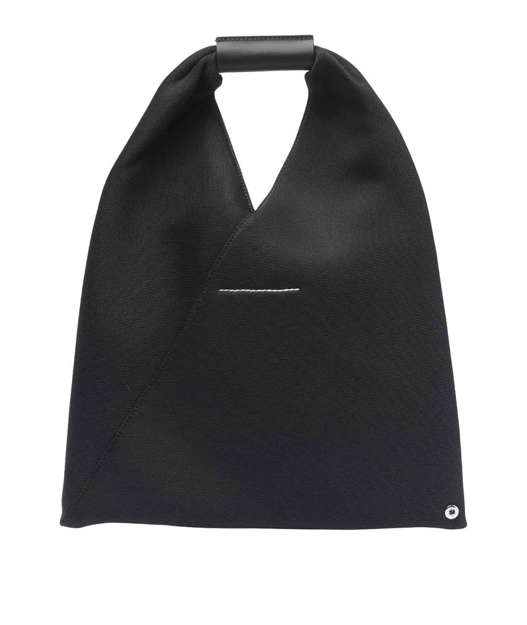 MM6 MAISON MARGIELA Черная синтетическая сумка тоут, фото 3