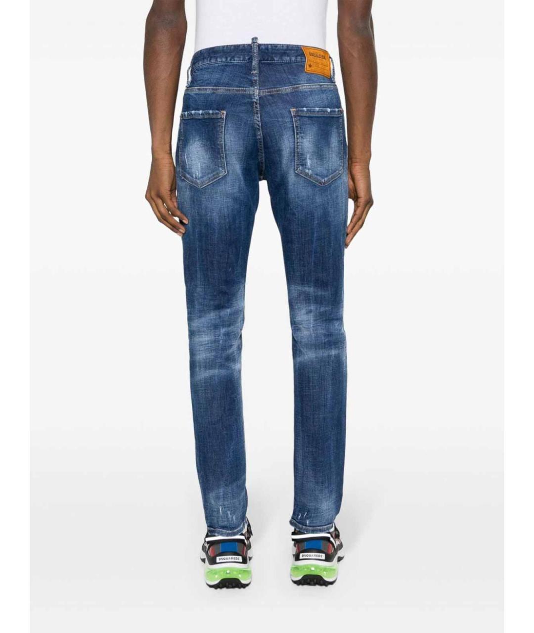 DSQUARED2 Синие хлопковые джинсы, фото 5