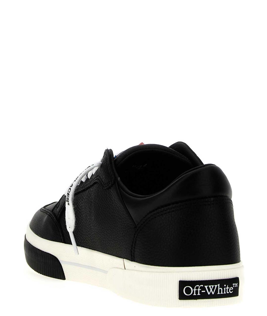 OFF-WHITE Белые кожаные низкие кроссовки / кеды, фото 4