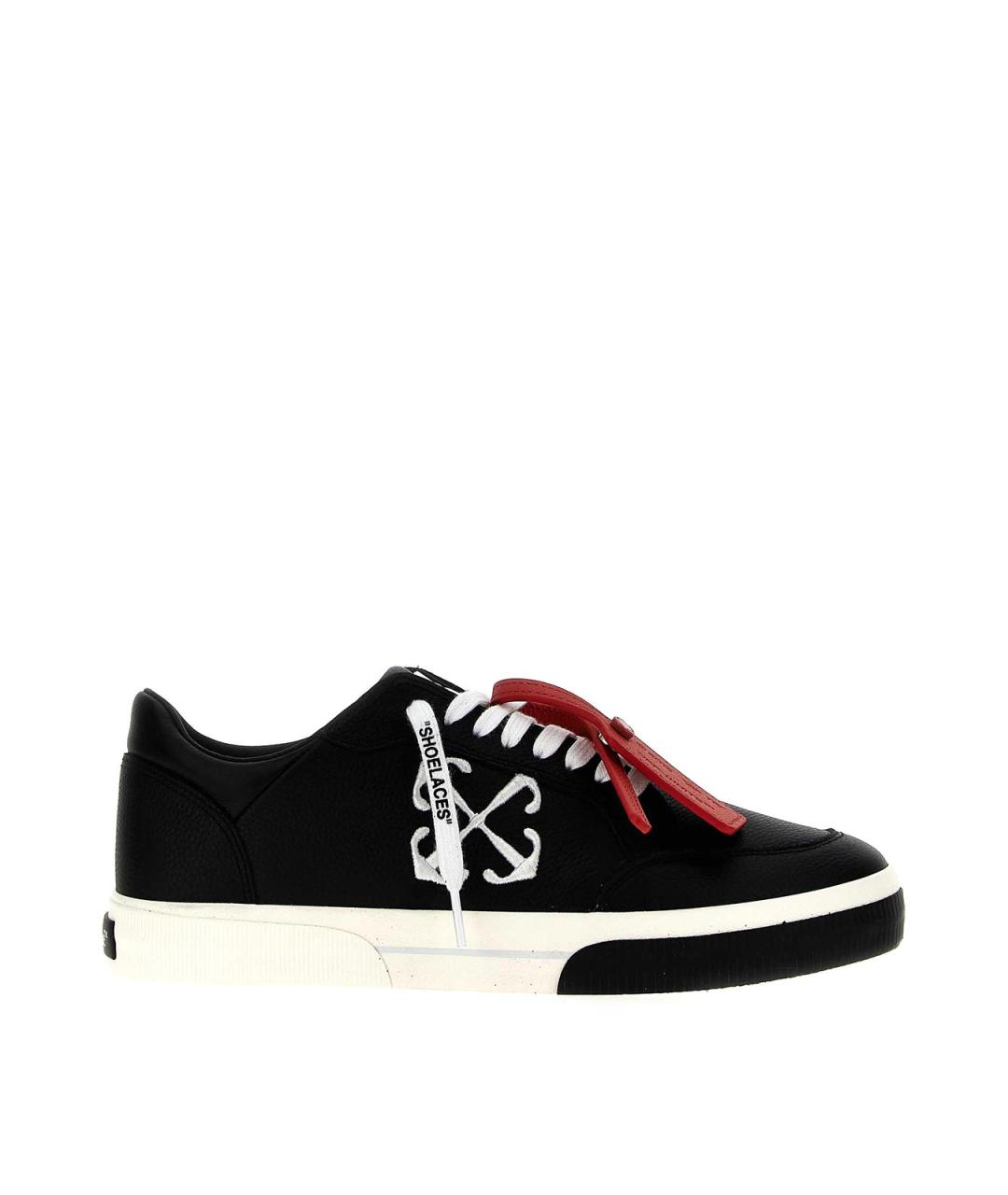 OFF-WHITE Белые кожаные низкие кроссовки / кеды, фото 1