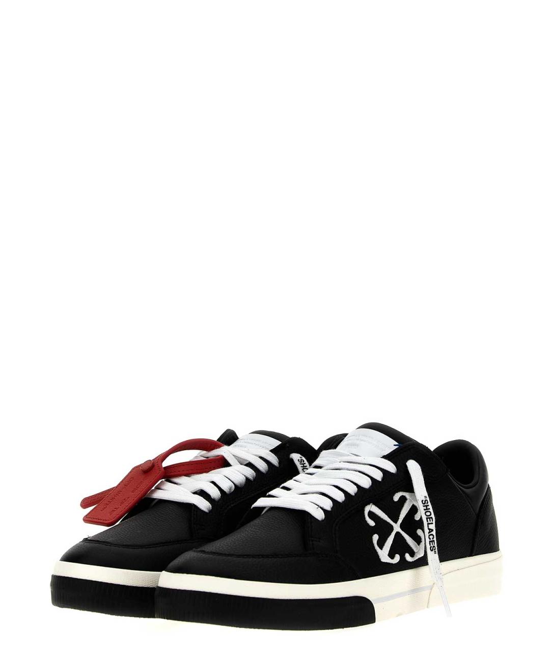 OFF-WHITE Белые кожаные низкие кроссовки / кеды, фото 2