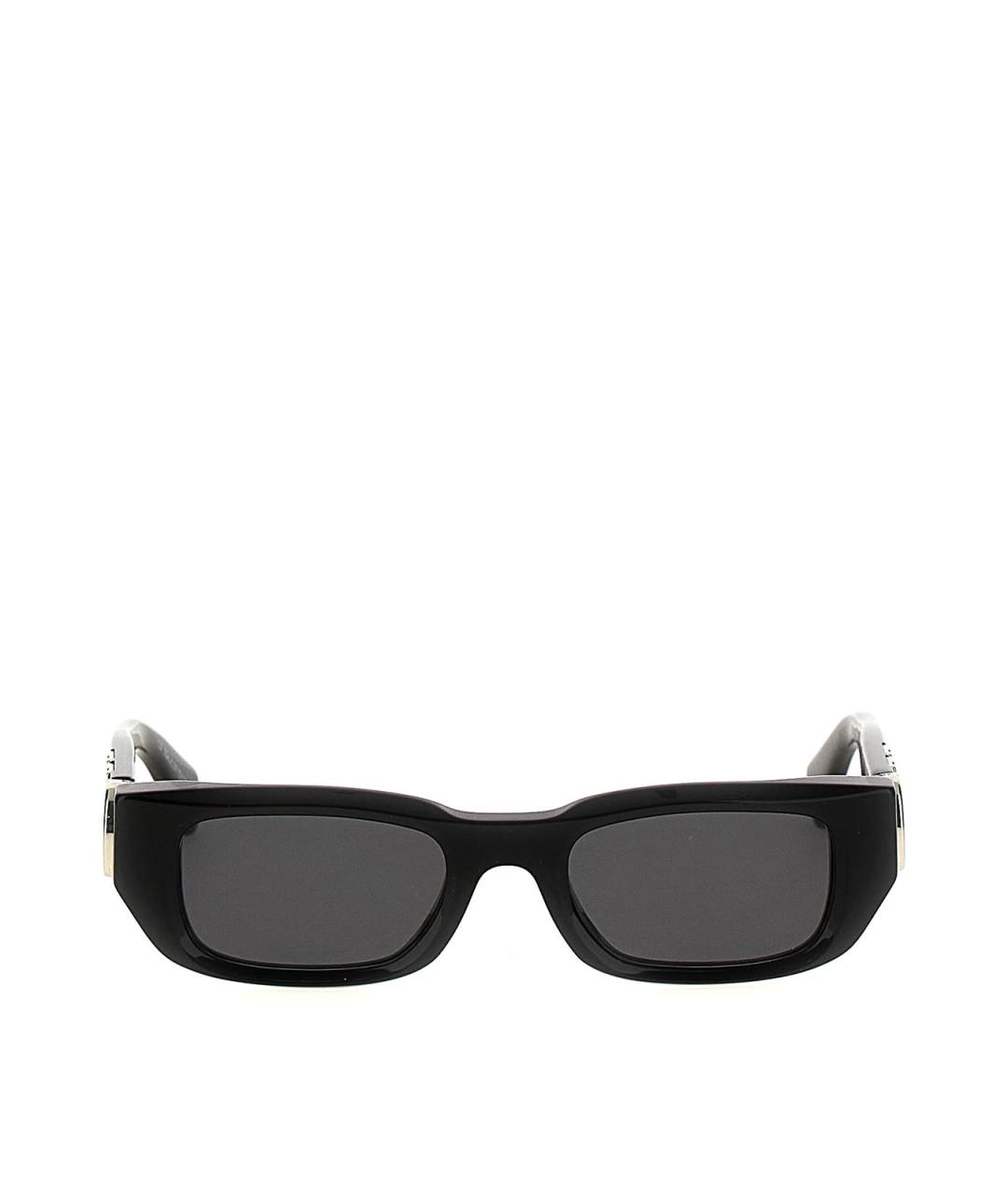 OFF-WHITE Черные пластиковые солнцезащитные очки, фото 1