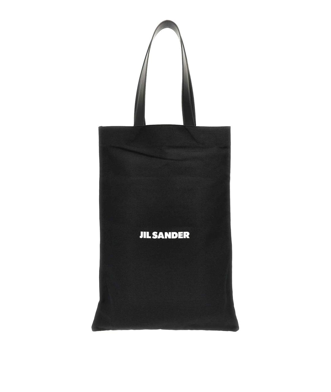 JIL SANDER Черная тканевая сумка тоут, фото 1