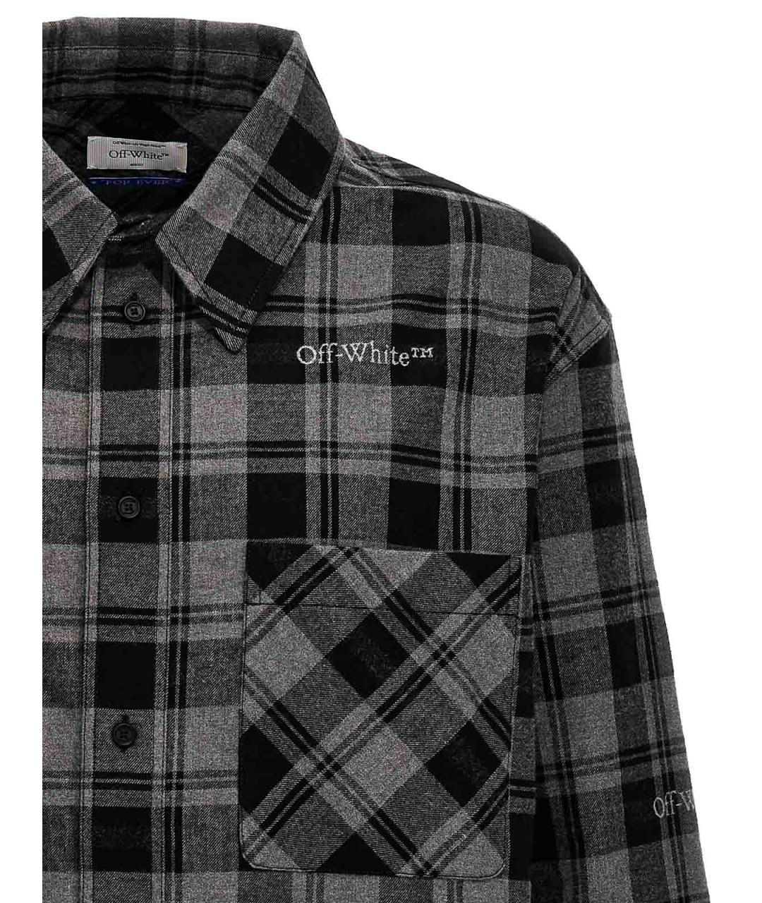 OFF-WHITE Мульти хлопковая кэжуал рубашка, фото 3
