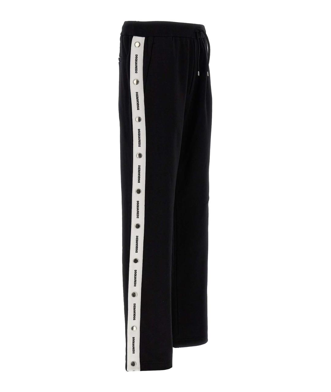 DSQUARED2 Черные хлопковые повседневные брюки, фото 3
