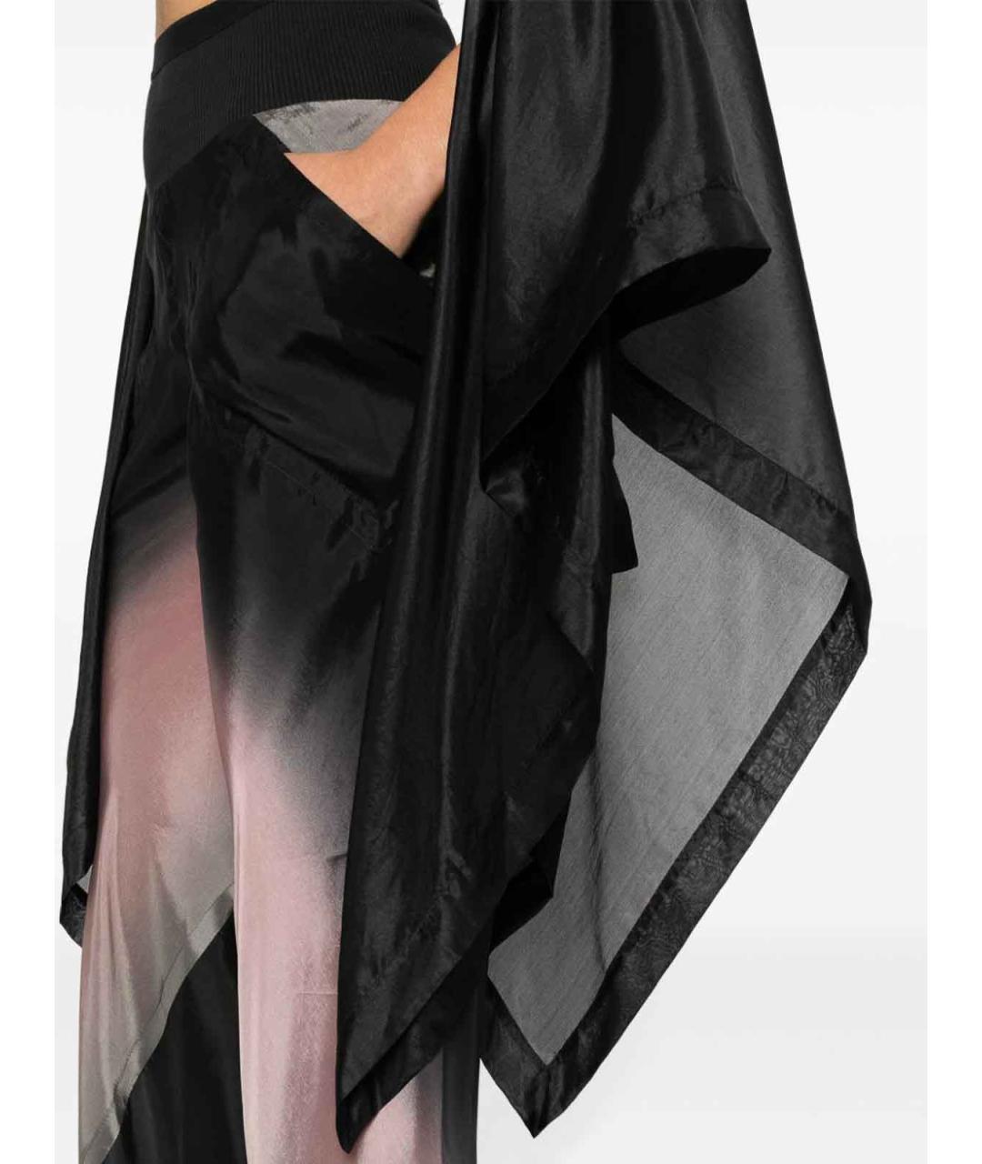 RICK OWENS Черная хлопковая футболка, фото 3
