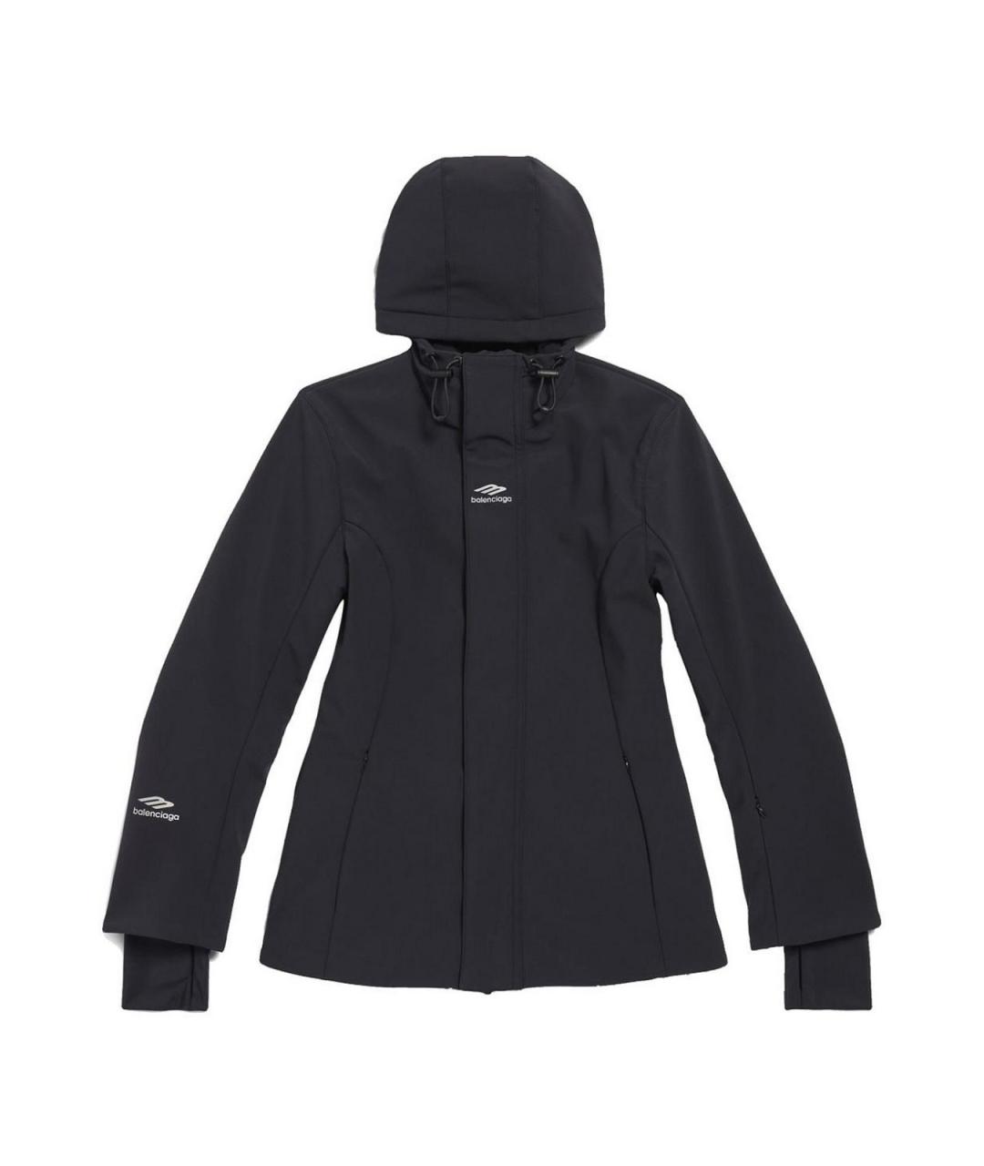 BALENCIAGA Черная полиэстеровая куртка, фото 1