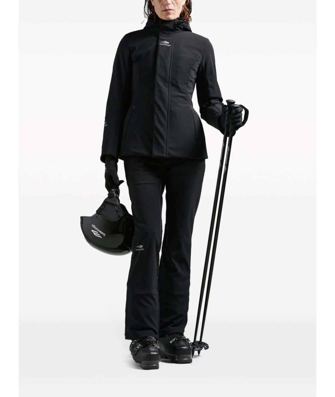 BALENCIAGA Черная полиэстеровая куртка, фото 5