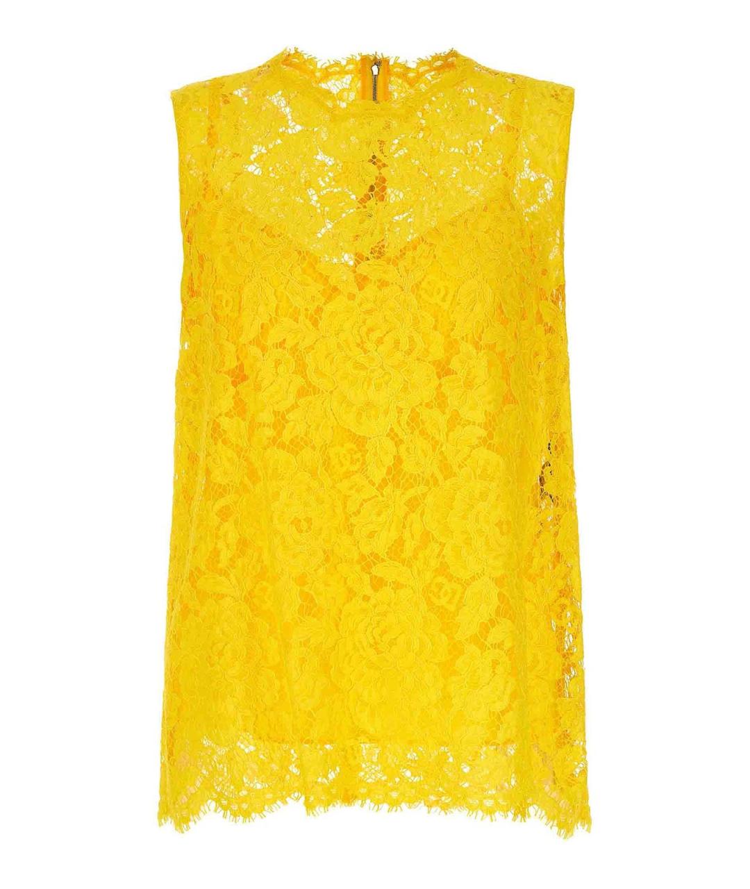 DOLCE&GABBANA Желтая майка, фото 1