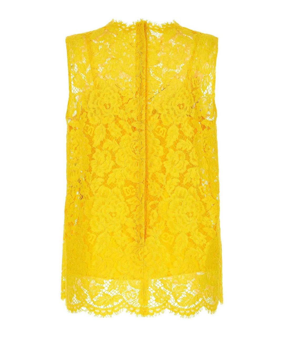 DOLCE&GABBANA Желтая майка, фото 2