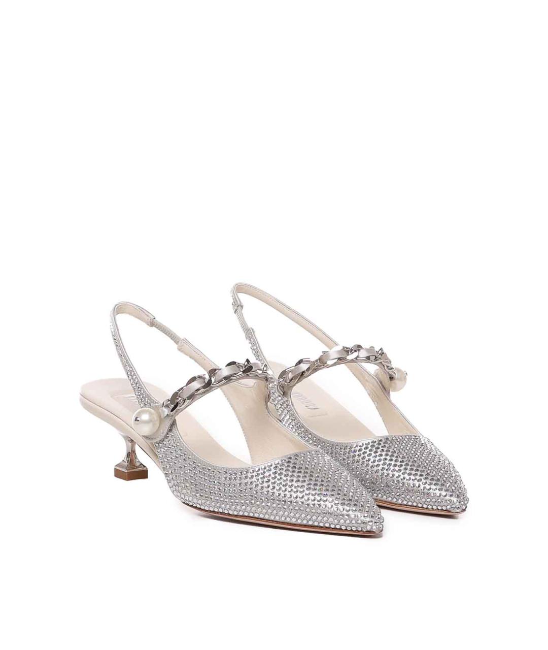 MIU MIU Серебряные туфли, фото 3