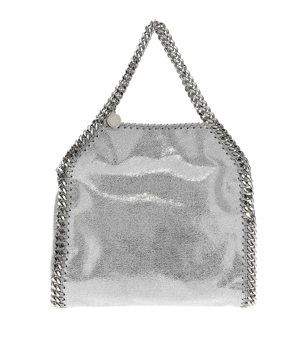 STELLA MCCARTNEY Серебряная синтетическая сумка тоут, фото 1
