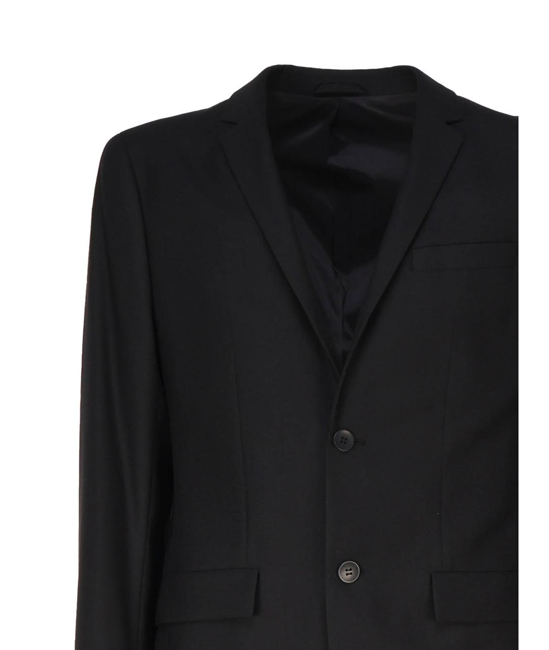 CALVIN KLEIN Черный шерстяной пиджак, фото 3
