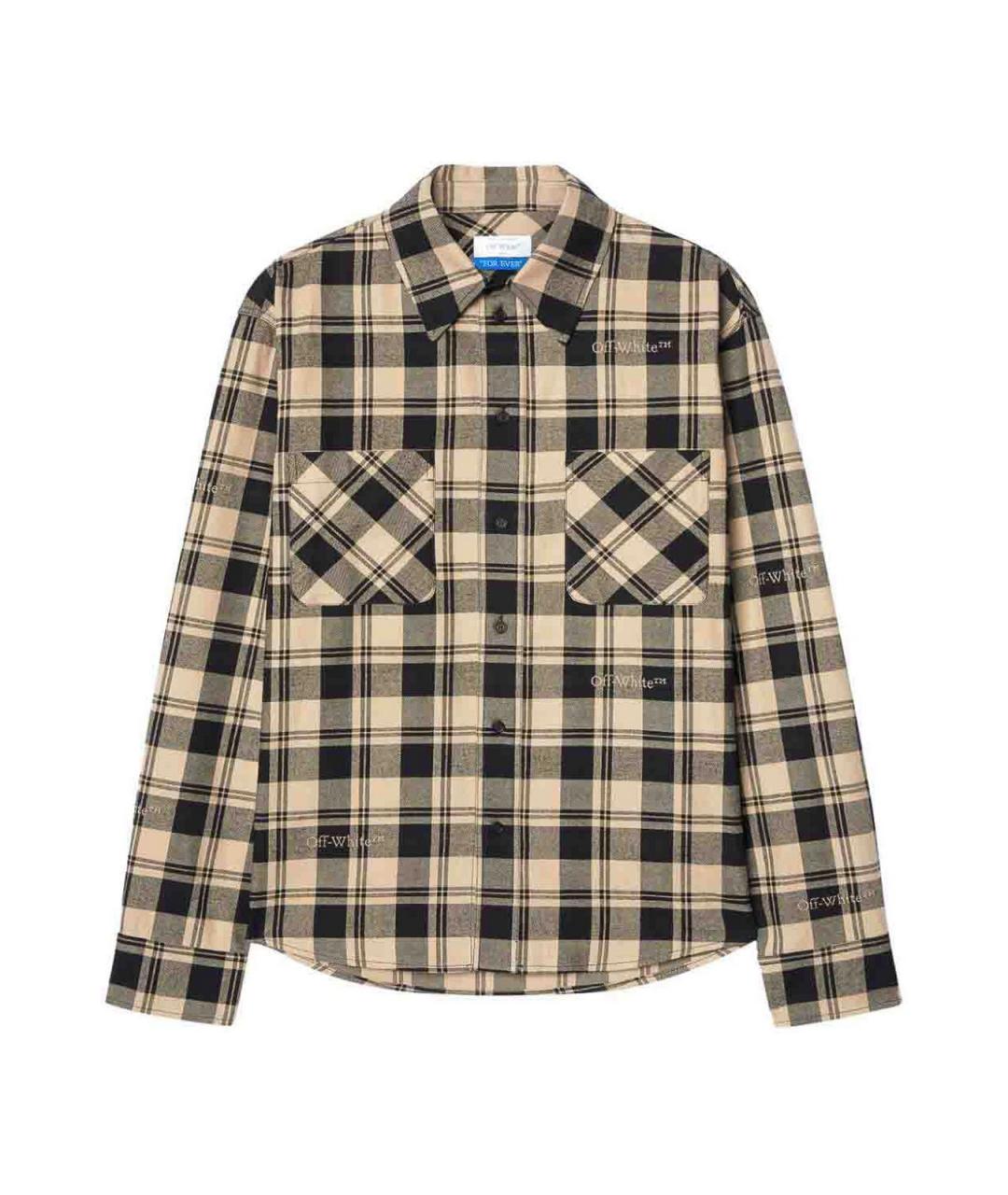 OFF-WHITE Черная хлопковая классическая рубашка, фото 1