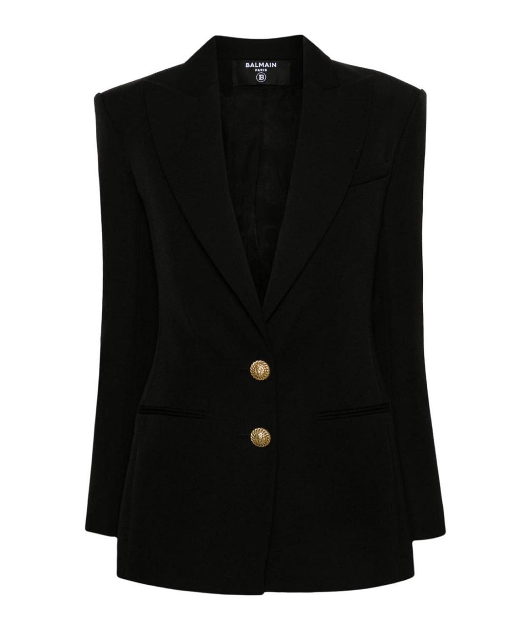BALMAIN Черная шерстяная куртка, фото 1