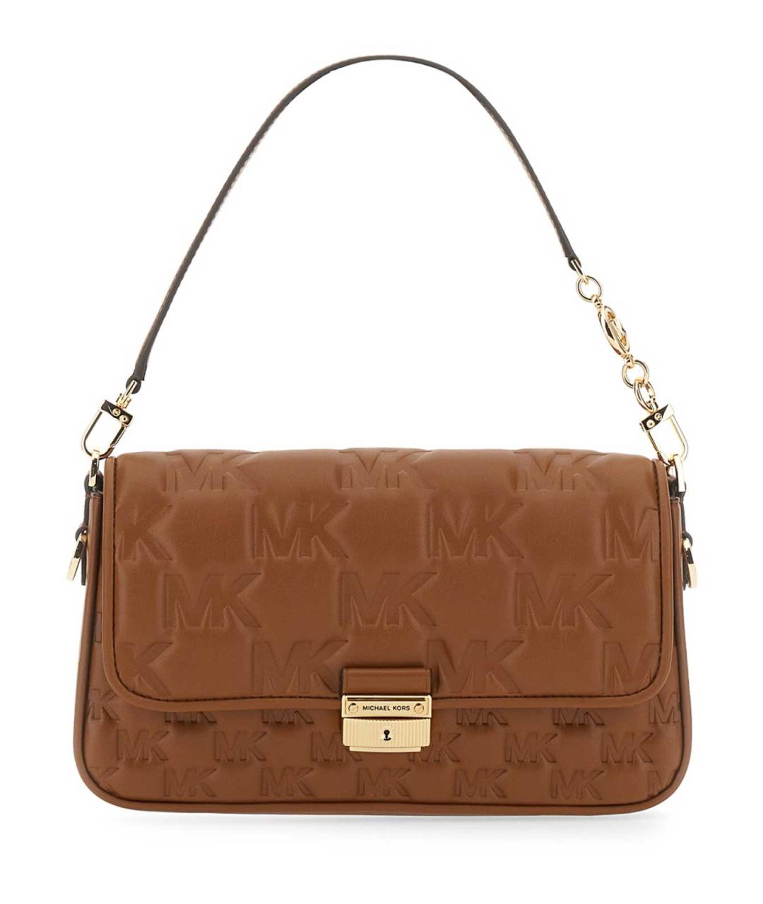 MICHAEL MICHAEL KORS Коричневая синтетическая сумка через плечо, фото 4