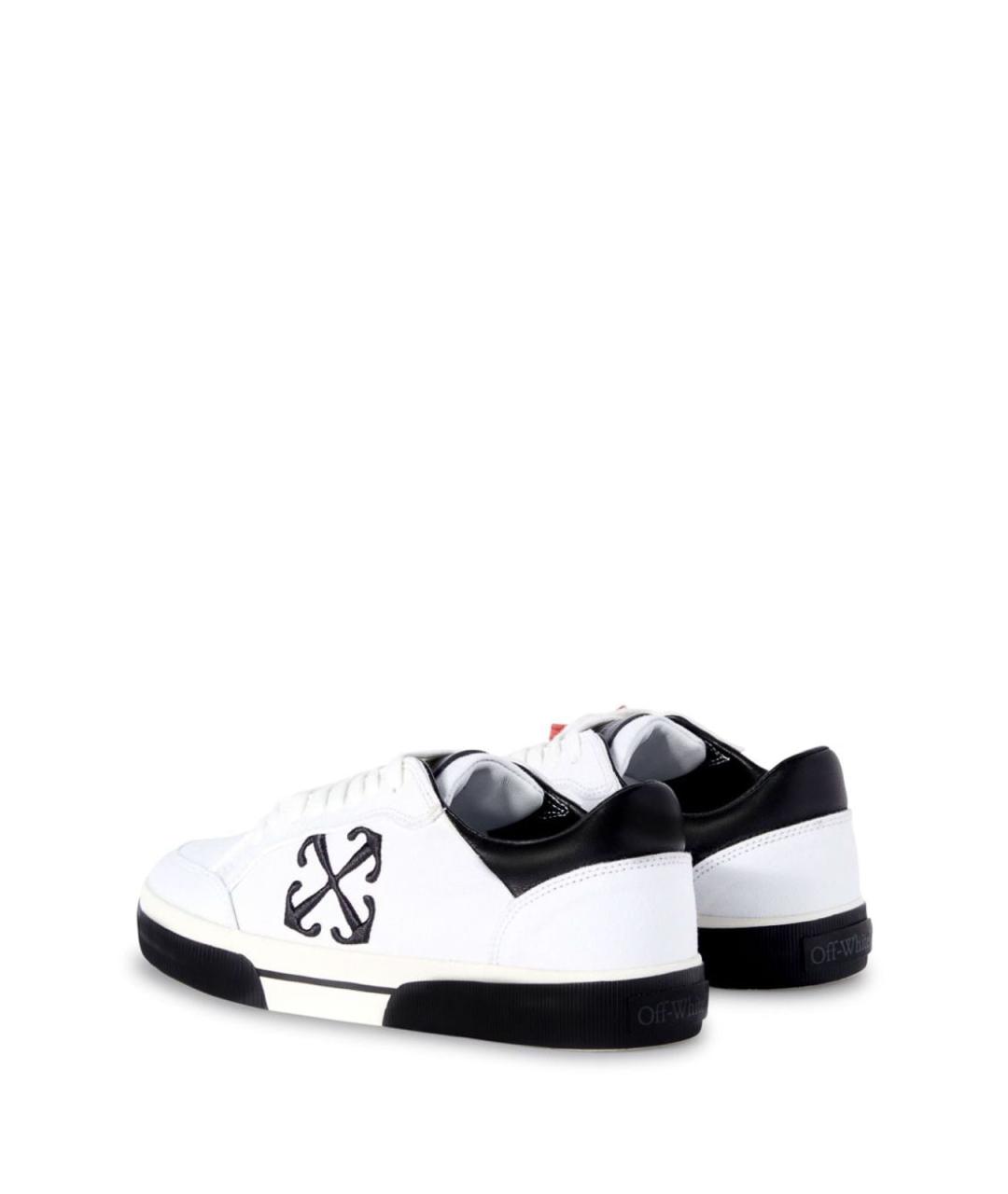 OFF-WHITE Белые текстильные низкие кроссовки / кеды, фото 2