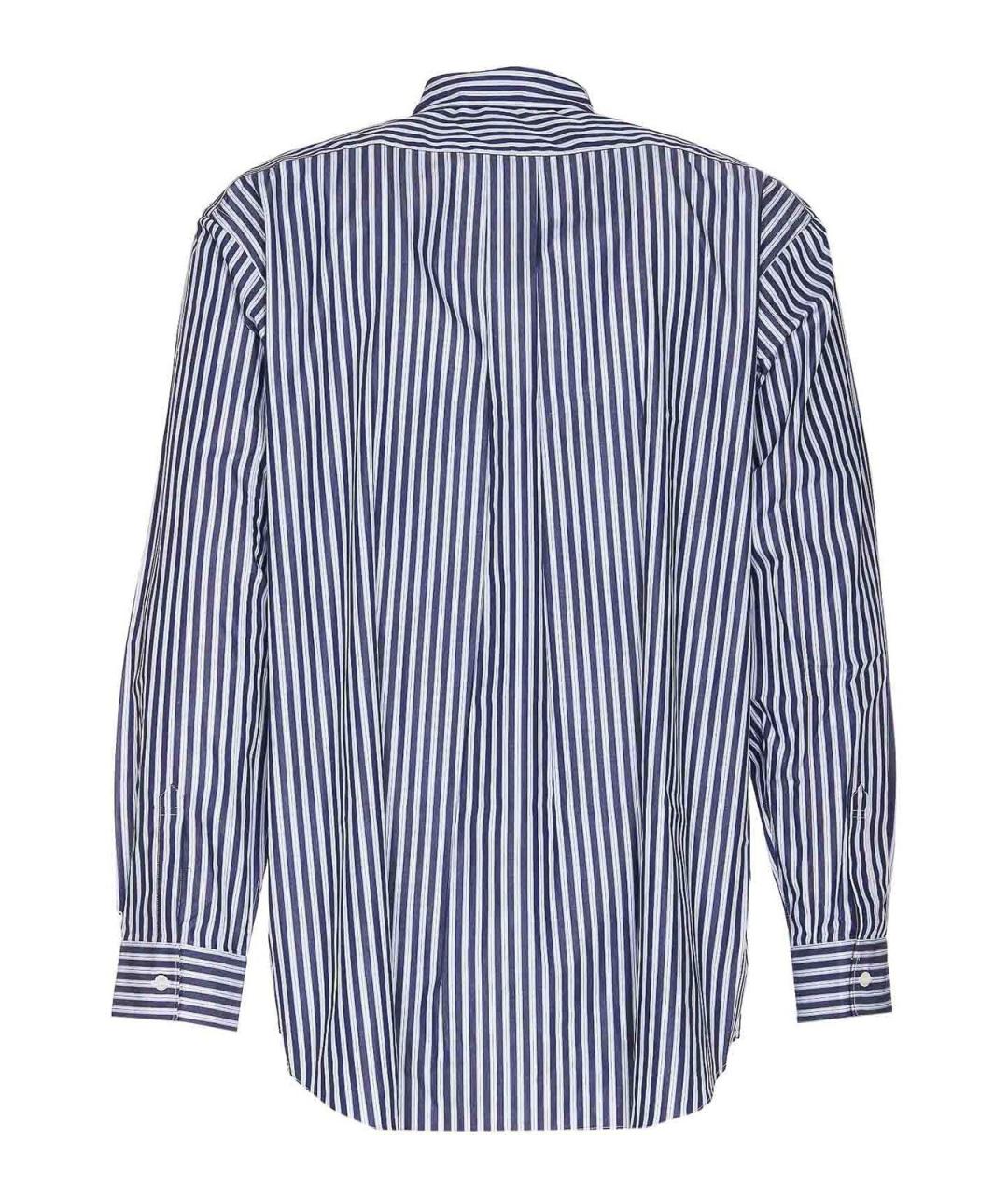 COMME DES GARÇONS Синяя хлопковая классическая рубашка, фото 2