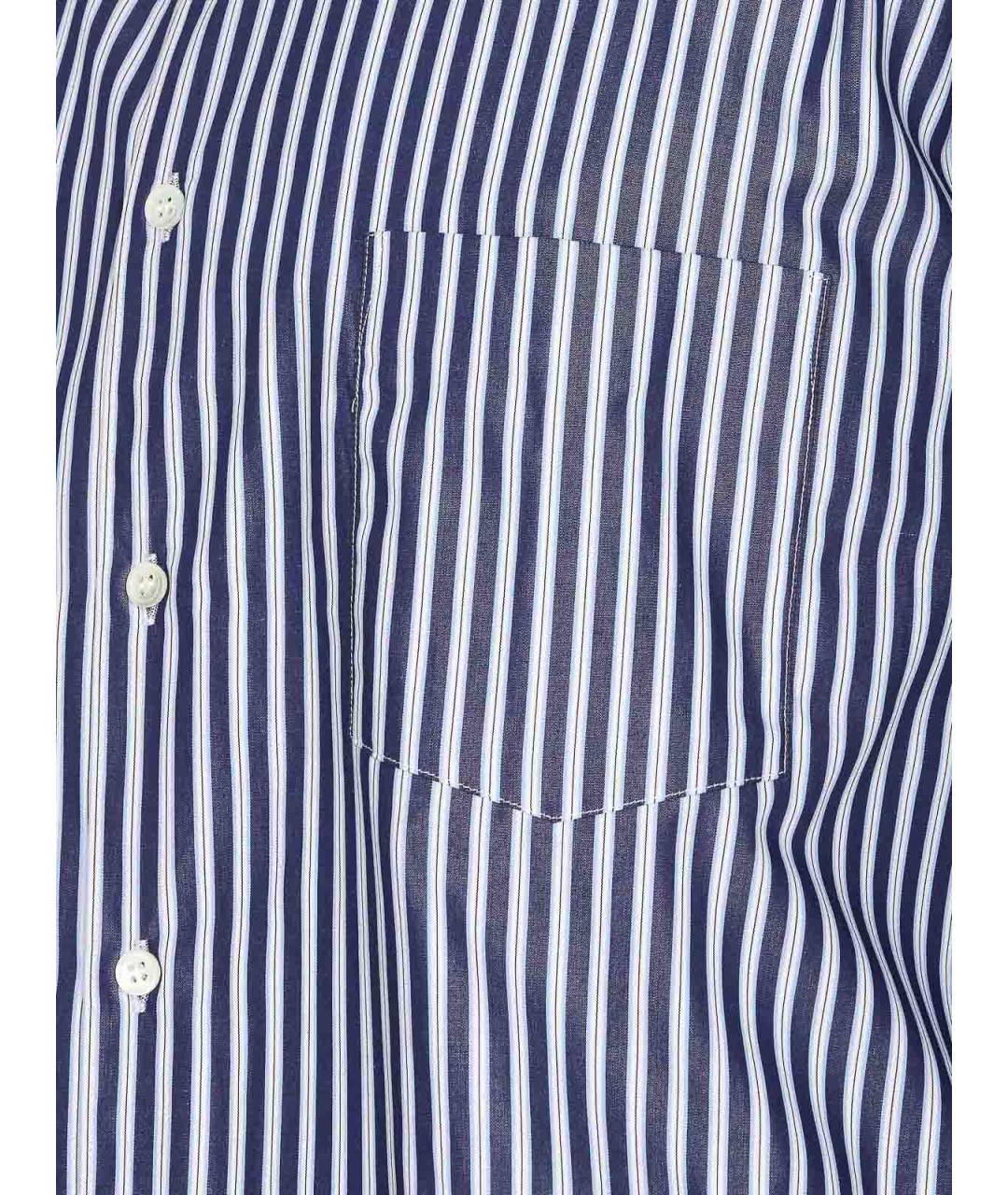COMME DES GARÇONS Синяя хлопковая классическая рубашка, фото 3