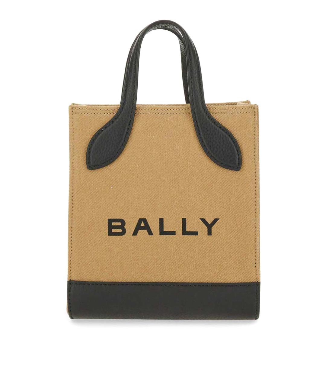 BALLY Бежевая тканевая сумка тоут, фото 1