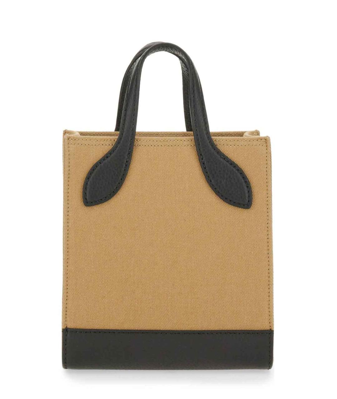 BALLY Бежевая тканевая сумка тоут, фото 3