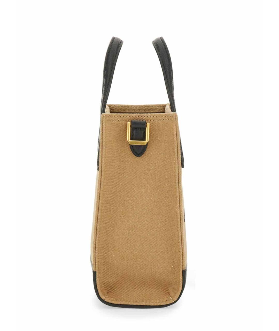 BALLY Бежевая тканевая сумка тоут, фото 4
