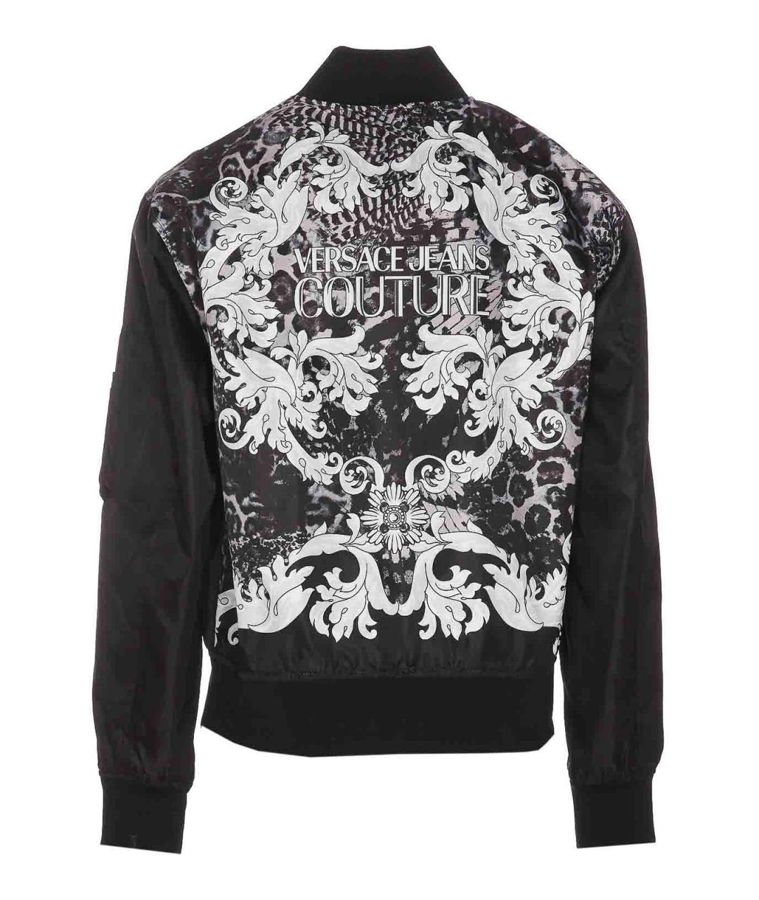 VERSACE JEANS COUTURE Черная полиамидовая куртка, фото 2