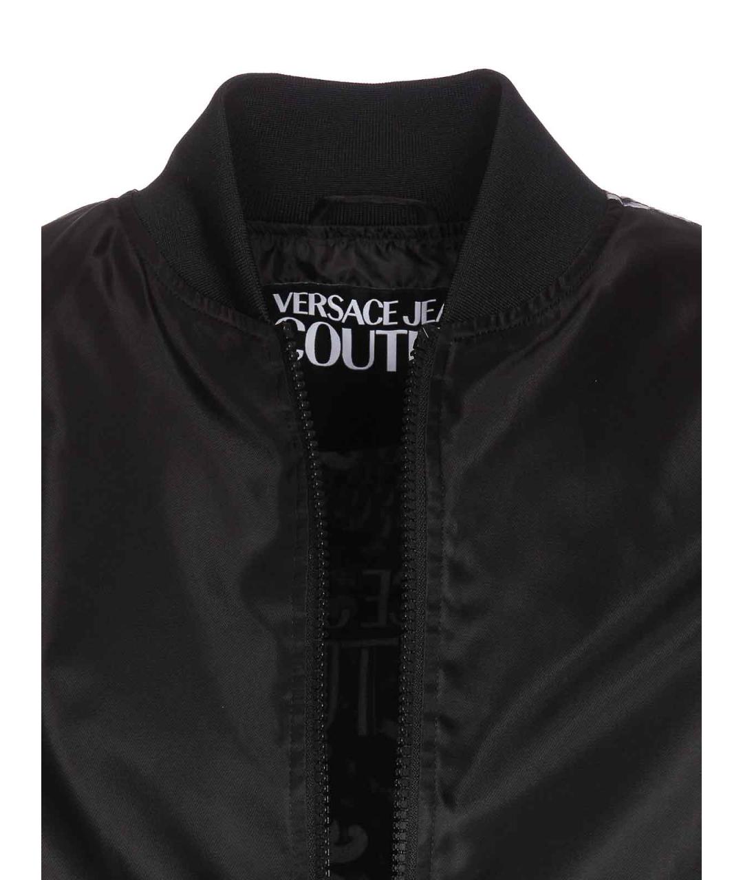 VERSACE JEANS COUTURE Черная полиамидовая куртка, фото 4