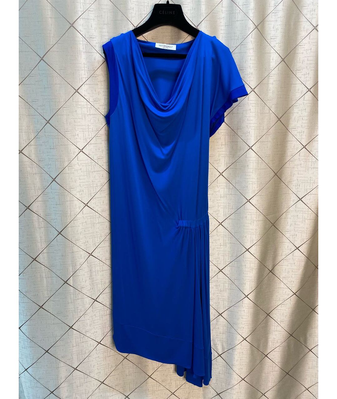 VIKTOR & ROLF Синее вискозное повседневное платье, фото 6