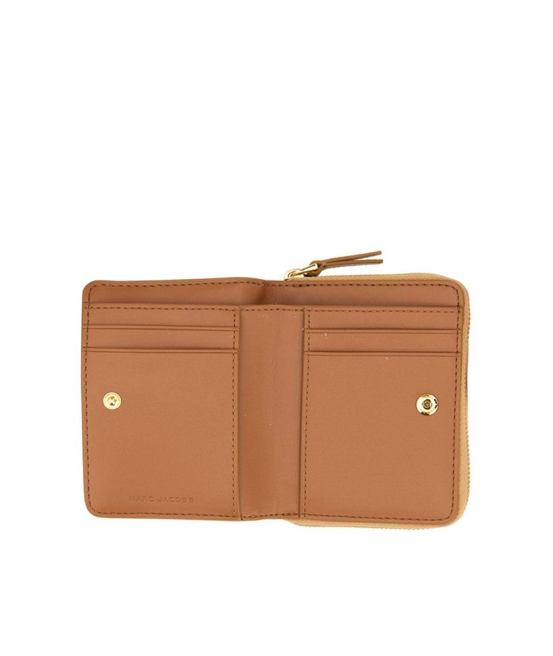 MARC JACOBS Бежевый кожаный кошелек, фото 3