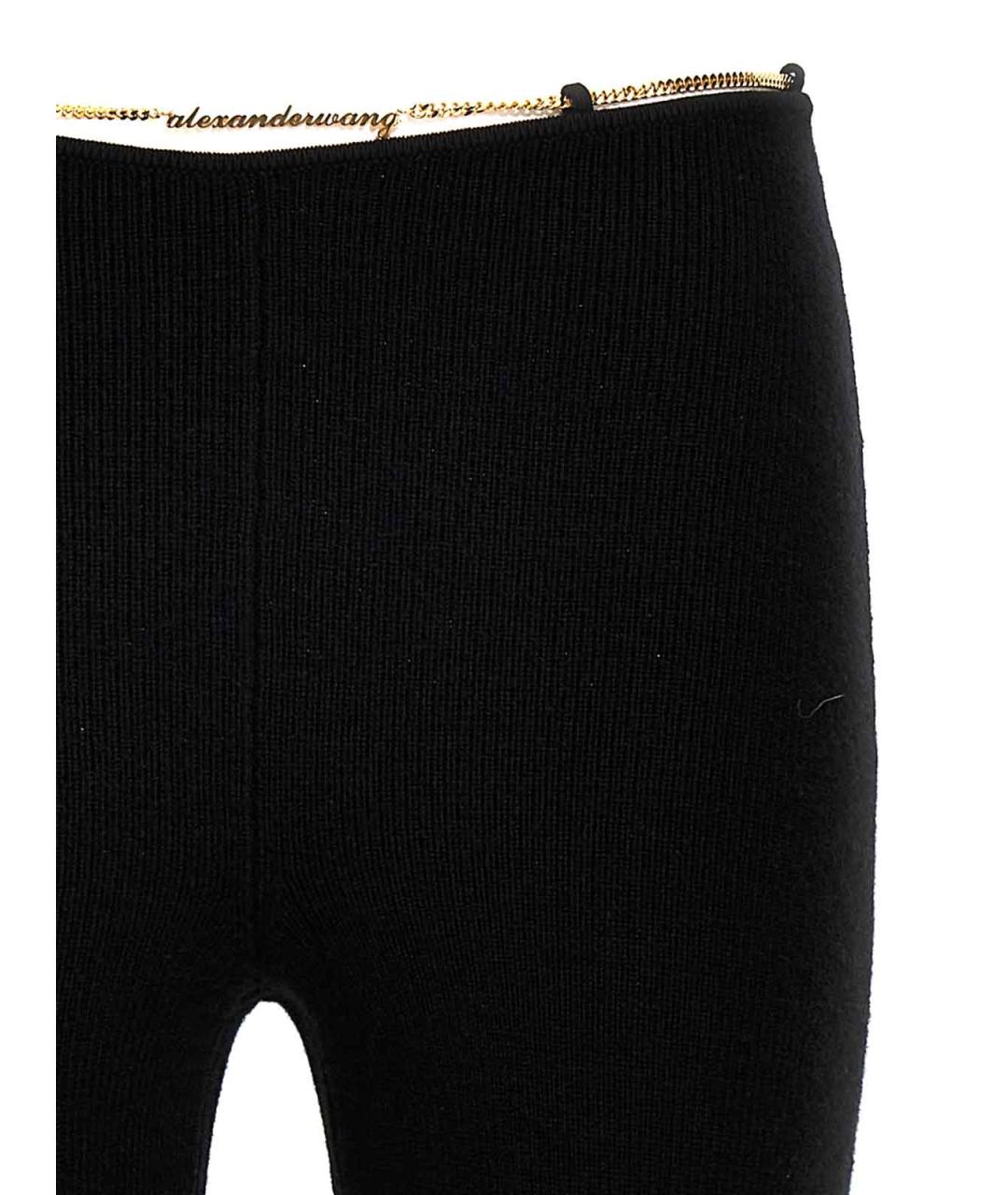 ALEXANDER WANG Черные шерстяные брюки узкие, фото 3
