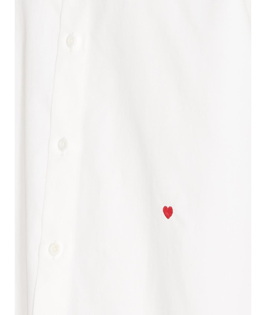 MOSCHINO Белая хлопковая классическая рубашка, фото 3