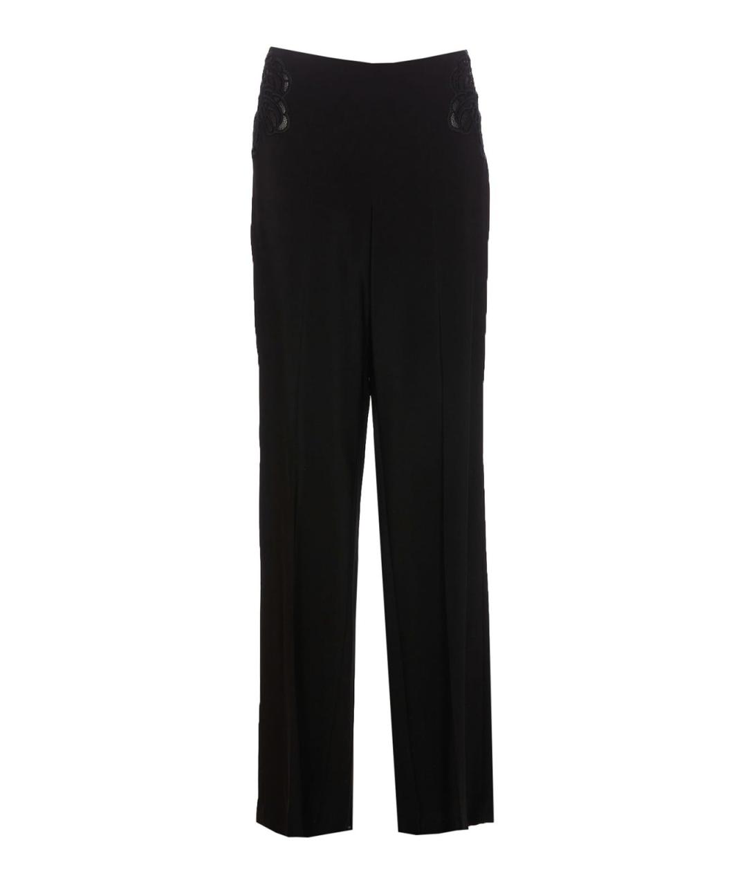 STELLA MCCARTNEY Черные хлопковые брюки широкие, фото 1